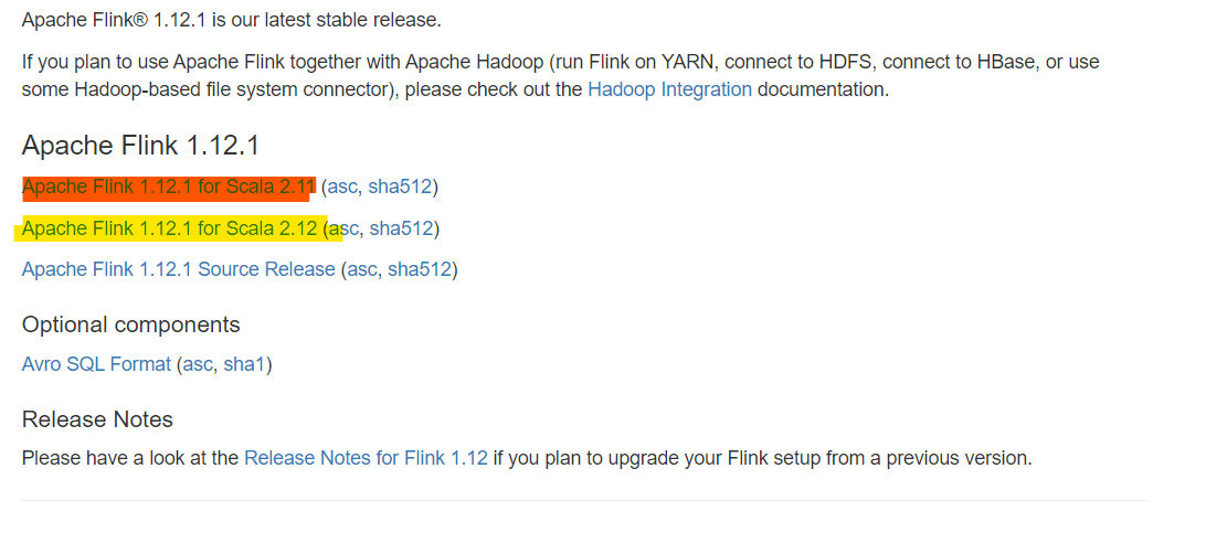 Select any one from these 2 to Install Flink windows