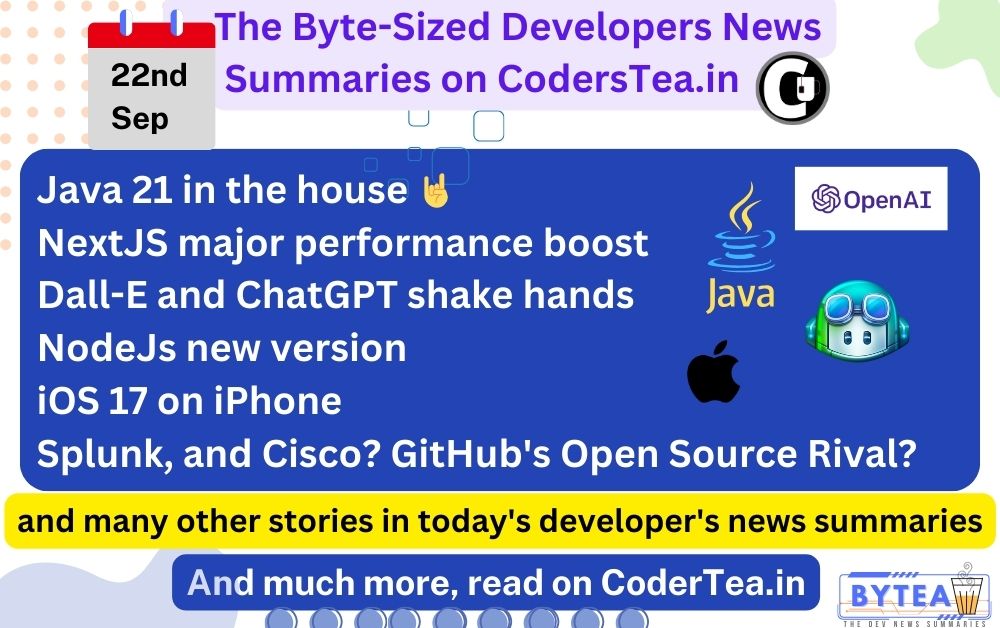 Java 21 with Lots of Features, Developer News, 21 Sep