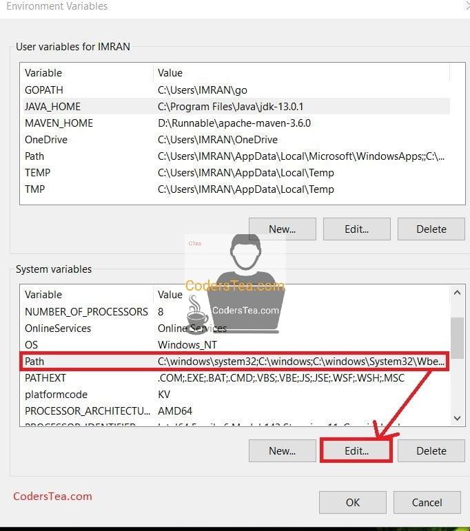Add JDK path in widnows