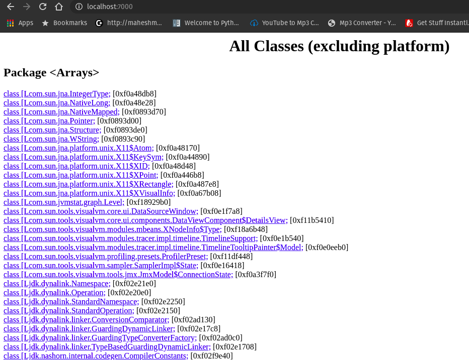 Jhat\_server\_report