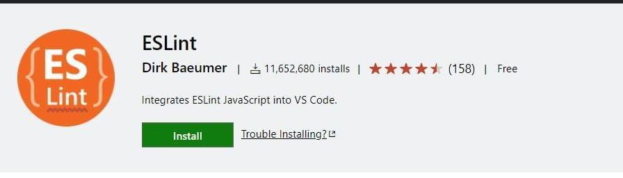 ESLint - VSCode extensions