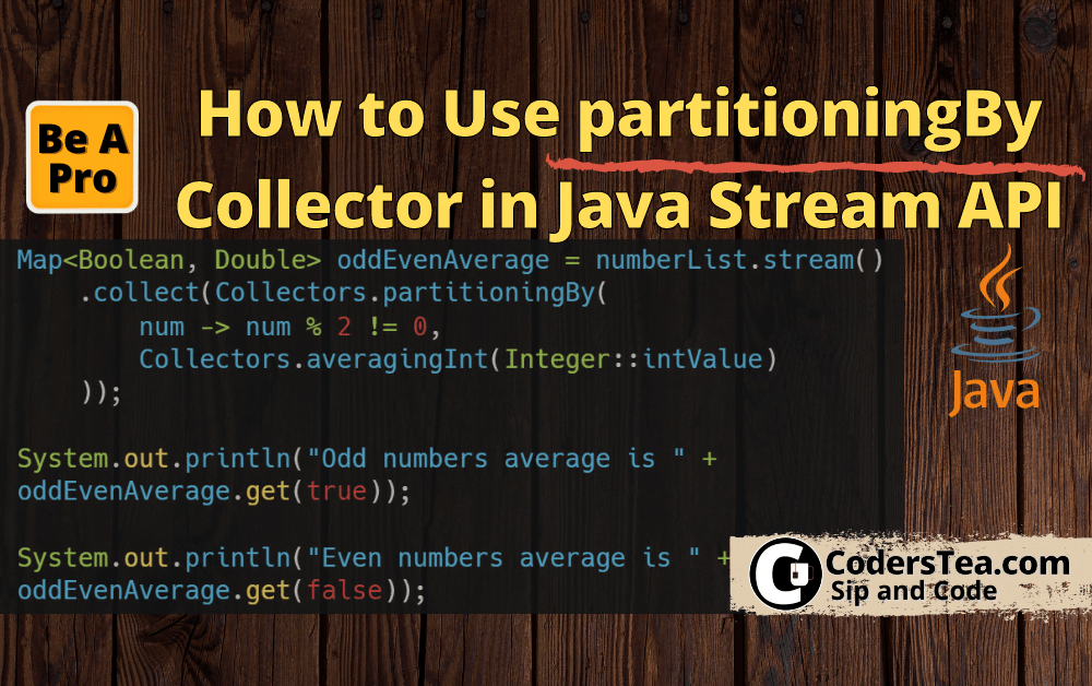 How to Use partitioningBy Collector in Java Stream API